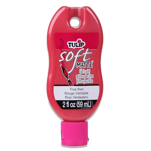 Tulip Soft Fabric Paint, 2-Ounce, Matte True Red
