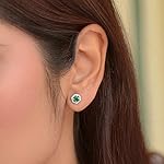 Ornate-Jewels-925-Silver-Studded-Green-Emerald-and-American-Diamond-Stud-Earrings-for-Women-and-Girls-With-Certificate-of-Authenticity-925-Stamp-Life-time-Warranty