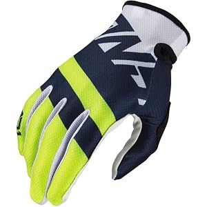 Answer Racing AR1 Voyd Mens MX Gloves Blue Yellow Off-Road ATV UTV BMX MTB Motorcycle Riding Gloves Size