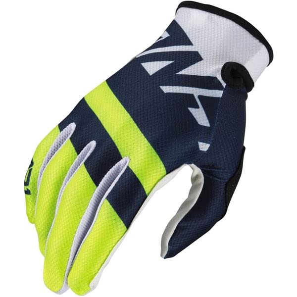 Answer Racing AR1 Voyd Mens MX Gloves Blue Yellow Off-Road ATV UTV BMX MTB Motorcycle Riding Gloves Size