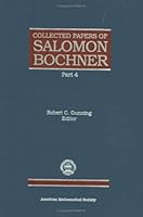 Collected Papers of Salomon Bochner, Part 4 0821801775 Book Cover