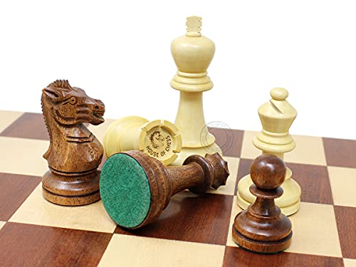 Grand Master Staunton Chess Set de Piezas de Madera miniatura 6
