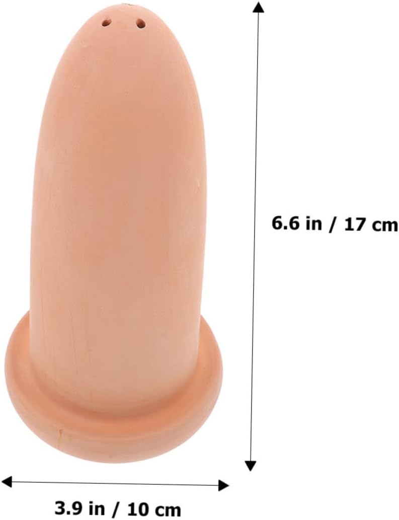 Sosoport Shrimp Breeding Bucket Ceramic Fish Spawning Cone Aquarium Breeding Tool for Angelfish and Fish Hatchery with Water Purifying Feature 6.69X11.81X3.93In