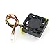 Ruilogod DC 12 V 0.1A 3-końcowy pc futerał CPU Cooler Cooling wentylator 40mm x 40mm x 10mm