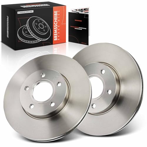 Frankberg Brake Disc Set incl. 2x Discs Front Vented Ø278mm Compatible with Focus III Turnier C-Max II DXA/CB7 DXA/CEU Replace# AV611125DA 1790221
