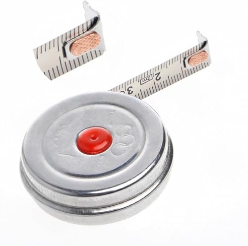 Cinta métrica retráctil mini 2m acero inoxidable miniatura 1