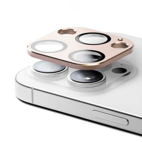 Protecteur d'objectif en aluminium CASETiFY pour iPhone 16 Pro - Or désert