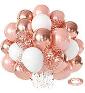 Rose Gold Confetti Balloons 