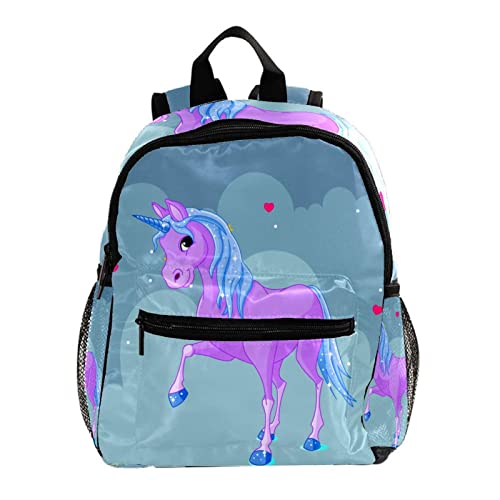 Sac à dos pour garçons et filles enfant violet 30,5 cm sac bandoulière mignon