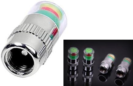 Qich® 1 Set Car Tyre Tire Pressure Monitor Indicator Valve Stem Cap Sensor 3 Color Eye Alert