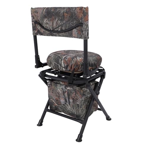 Chaise de camping rotative 360 degrés et pliante avec sac de rangement inclus