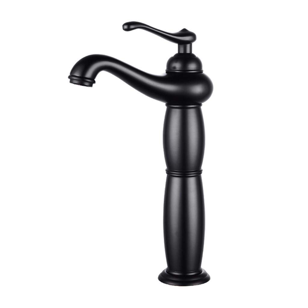 Robinet mitigeur de lavabo en cuivre massif antique pour salle de bain rétro et raffinée