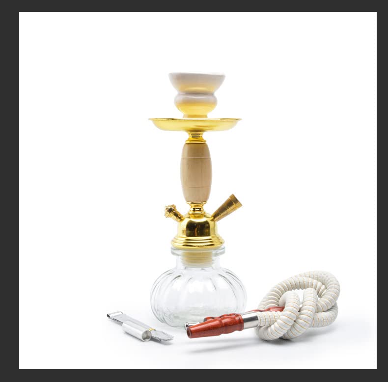YYMMHH Wasserpfeife Wasserpfeife kleine einzelne Pfeife Wasserpfeife Zubehör komplettes Set arabische Wasserpfeife, für… – Bild 5