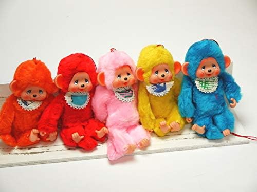 Amazon 当時物 モンチッチ 5点セット 昭和レトロ ビンテージ おもちゃ 玩具 レトロ人形 ぬいぐるみ コレクション 年代物 レア ぬいぐるみ おもちゃ