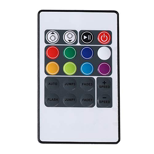 Areful Remote Control for RGB Strip Lights, Rope Lights Remote, 8 Static Colors and 6 Lighting Modes, Battery Included