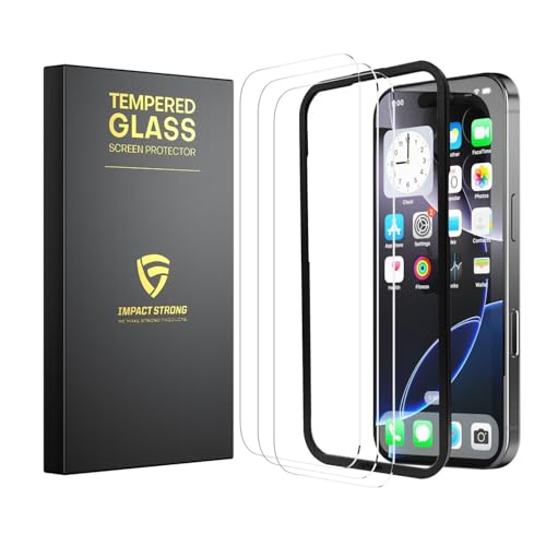 ImpactStrong Uh~KXXN[veN^[ iPhone 16 Pro Maxp [ȒPtt[] [CAȂ] [dx9H] [tJo[] P[Xth[ 6.9C` - (3pbN)