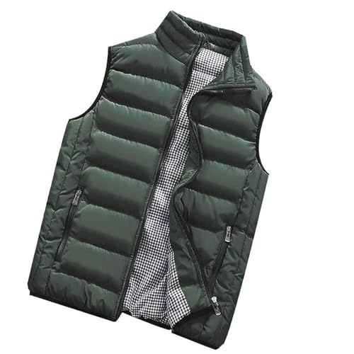 Chaleco Abrigador Chaqueta De Plumón, Chaleco Ligero Sin Mangas, Chaqueta Con Cuello Levantado, Chaqueta De Algodón Gruesa Y Cálida Cazadora Acolchada(B,S)