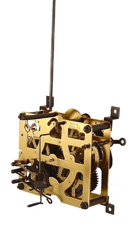 Uhrwerk der Uhr Regula 25, Pendellänge 23,5 cm.