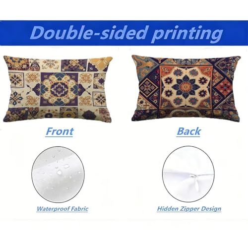 Housses de coussin de jardin 60x90 cm imperméables grand format - 3