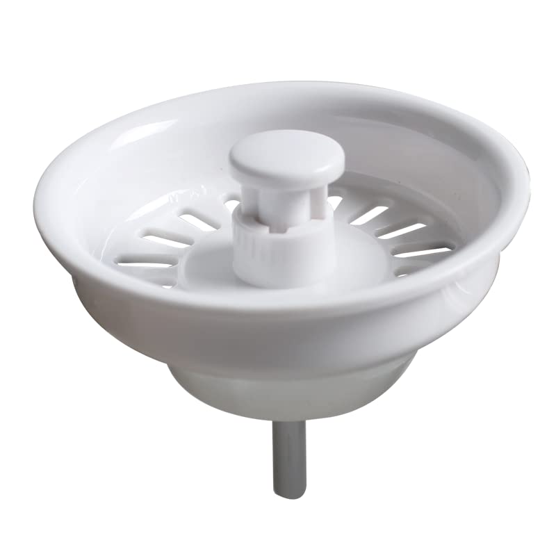 Colador de silicona blanco para fregadero de cocina