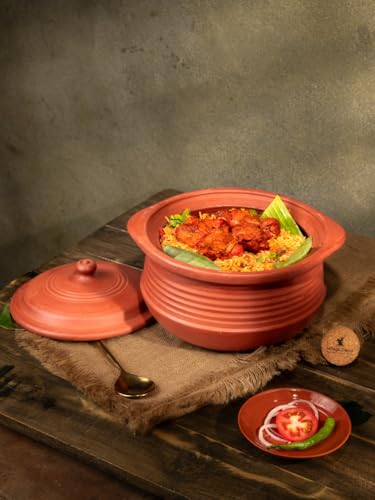 Image of Village Decor Cooking Pots (Handi Pot 3-3.5L (Brown))