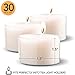 Stock Your Home White Unscented Tealight Candles (Set of 30) USA Made Classic Tea Lights with 8-Hour Burn Time Great for Home, Weddings, Parties, Special Occasions and Holiday Decorations (White)