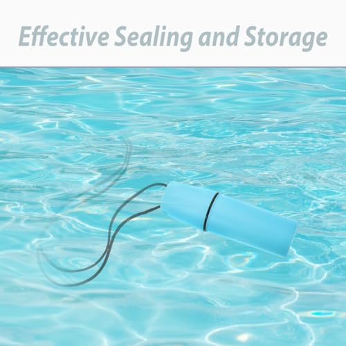 Supvox 2er Set Wasserdichtes Ei mit Umhängekordel - Schwimmende & Stoßfeste Outdoor-Box für Wertsachen - wasserdichte Kapsel für Strand, Surfen & Schnorcheln - Luftdichter Behälter für Schlüssel & Ba