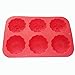 X-Haibei 3-D Pumpkin Cake Pan Chocolate Ice Cream Soap Silicone Mold Fall Halloween Decor 6-Cavity