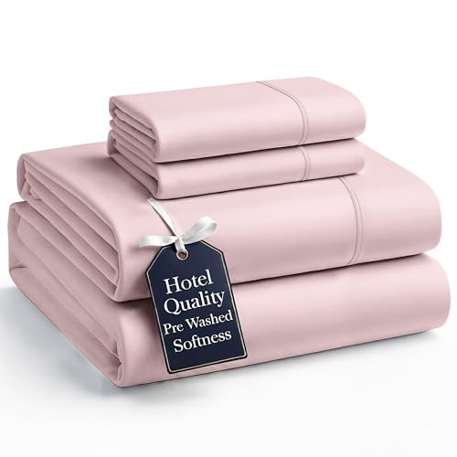 Casa Platino Bedding Sheets and Pillowcases Pre-Washed Ultra Soft & Breathable Full Bed Sheets Set Hydro-Brushed Microfiber Cooling Full Size Sheet Set Deep Pockets - Sepia Rose