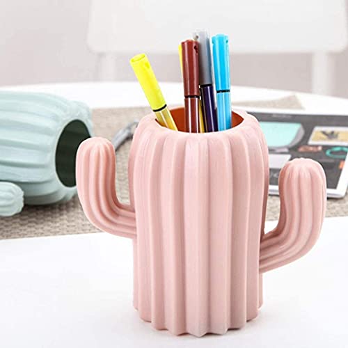 Portapenne Portapenne a Forma di pianta, portaoggetti in plastica per Studenti alla Moda e Creativo, Stanza Personalizzata Multifunzionale (Bianco)