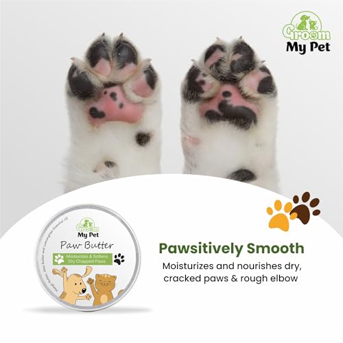 Image of Paw Butter-100g | for Pet Dog & Cat | Heals, Moisturizes & Nourishes Dry, Cracked & Chapped Paws and Elbows | Enriched with Mango Butter, Shea Butter & Lemongrass Essential Oil