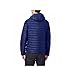 32 Degrees Heat Mens Down Jacket with Hood (L, Navy)