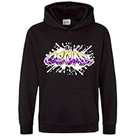 The Personalised Graffiti Name Kids Hoodie is perfect for boys and girls who love unique and custom designs. With a double fabric hood and front pouch pocket, it offers both style and comfort for casual outings or everyday wear. This unisex hoodie is...