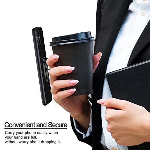 Coolqo Detachable Phone Ring Holder Stand For Wireless Charging And Magnetic Car Mount, 360 Degree Rotation Cell Phone Finger Grip Kickstand, Light Metal, Compatible With Iphone Samsung Smartphones #TOP4