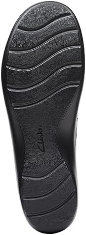 Clarks Women's Cora Haley Loafer, Black Leather, 9 | Image 7