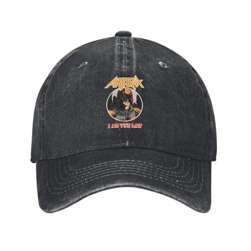 Casquette Anthrax unisexe résolvante pour style rock vieilli