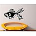 Goldfish Animal Sticker Mer Motif Motif Vinyle Stickers Muraux pour Bébé Enfants Chambres Amovible Chambre Océan Jachère Décor 57x39Cm