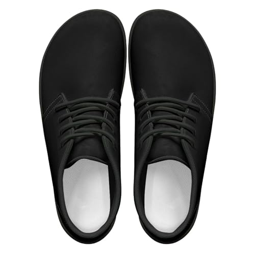 Mintulipy All Black Women's Men's Minimalist Trail Running Barefoot Shoes Wide Toe Box Zero Drop Size 36-48