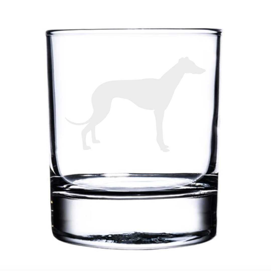Greyhound Engraved Whisky Glass, Dog Gift for Women, Gift for Men