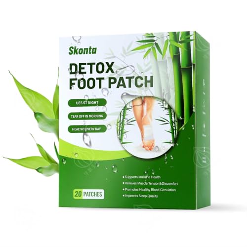 Original Deep Cleaning Foot Pads, Natural Bamboo Foot Pads, Moisturize, Promote Sleep, Relieve Fatigue, Relax The Body, Eliminate Moisture,for Men & Women(20pc)