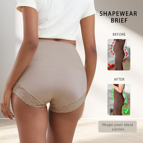Women Shapewear Tummy Control Underwear High Waisted Girdle Body Shaper Postpartum Stretch Full Coverage4