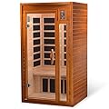 Dynamic Saunas 2-Person Home Sauna with Infrared Lighting and Integrated Speakers, Barcelona - Personal Indoor Luxury Spa for House and Gym