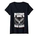 Photo Gallery donna pistons rods and dad bods funny auto car mechanic garage men maglietta con collo a v Photo Gallery donna pistons rods and dad bods funny auto car mechanic garage men maglietta con collo a v