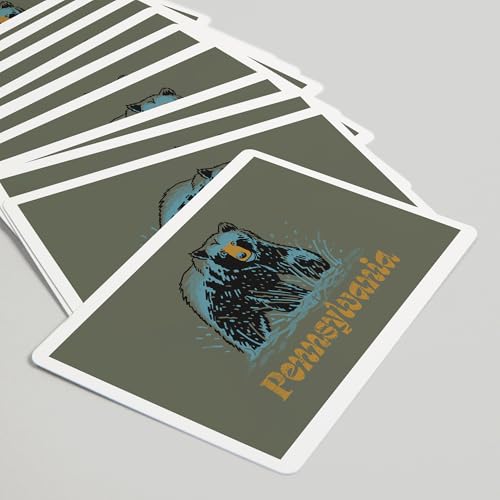 Lantern Press Naipes de Poker Black Bear 52 Cartas miniatura 5
