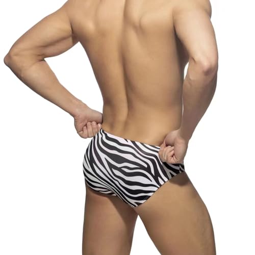 Men's Bikini Swimwear Sexy Low Rise Swimming Briefs with Adjustable Drawstring2