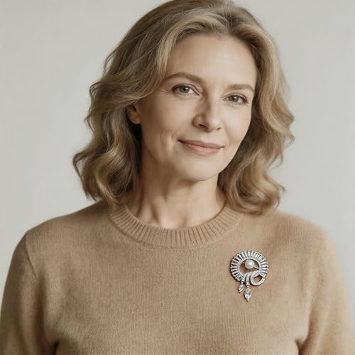 Image of Brooch Pins for Women Rinestone Fashion Statement Jewelry
