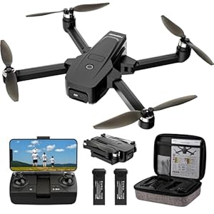 Drohne mit Kamera 4K HD für Anfänger,5G WiFi FPV RC Quadcopter mit bürstenlosem Motor,Übertragung 100m,3D Flips,Optical Flow,One Key Start/Landen,Faltbare Drone für Kinder Erwachsene,Schwarz
