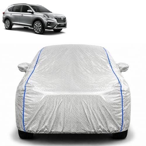 Image of Waterproof Car Cover for Honda BR-V | All Weather Protection | UV Resistant & Dustproof | Soft Cotton Lining to Prevent Scratches | Triple Stitched with Mirror Pockets & Elastic Hem