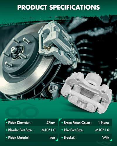 Image of SCITOO Front Brake Caliper With Bracket 19B2690, 19B2691 For Infiniti I35 2002-2004, For Nissan For Altima 2002-2006, For Nissan For Maxima 2002-2003