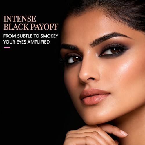 Image of Coloressence Eyetastic Kohl Kajal Pencil, Bold Black, 1.2gm | Long Lasting | Smudgeproof | Infused with Vitamin-E, Shea Butter | One Swipe Application